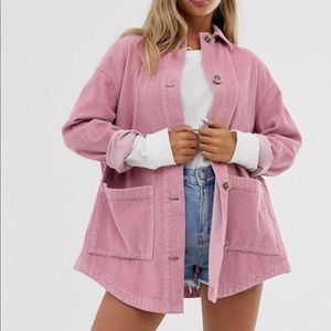 Pink corduroy jacket! Never worn!